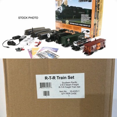 Rail King BY MTH 30-4245-1 SOUTHERN PACIFIC 2-8-0 Steam RTR Freight Train Set O