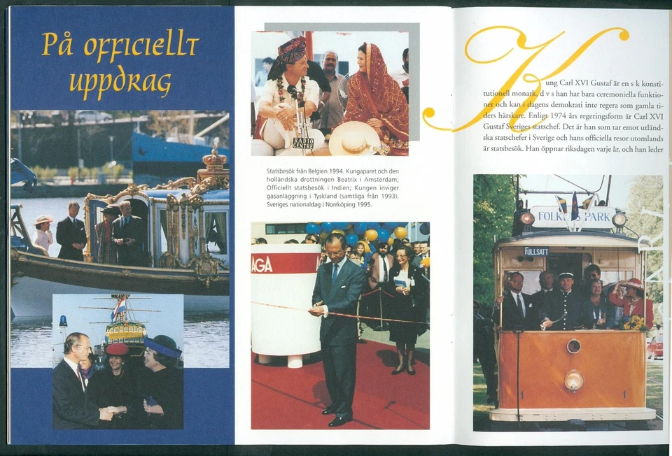 Sweden. Folder 1996 6 Pages.King Carl XVI Gustaf 50 Year. 2 Souv.Sheet Sc#2167A - Image 4 of 4