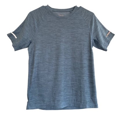 Old Navy Active Breathe On Mens Small Blue Space Dye Reflective Training Tee