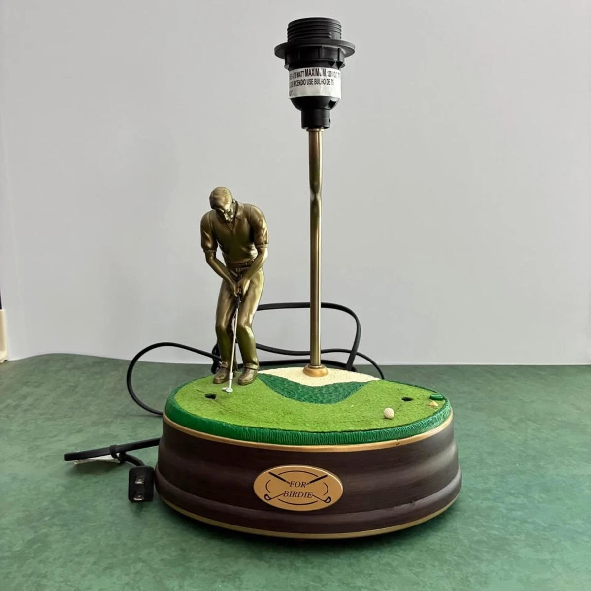Golfer Lamp In Collectible Table Lamps for sale | eBay