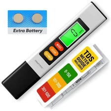 2025 Upgraded 4-in-1 Turbidity TDS Meter – Digital Water Tester for TDS, EC... 