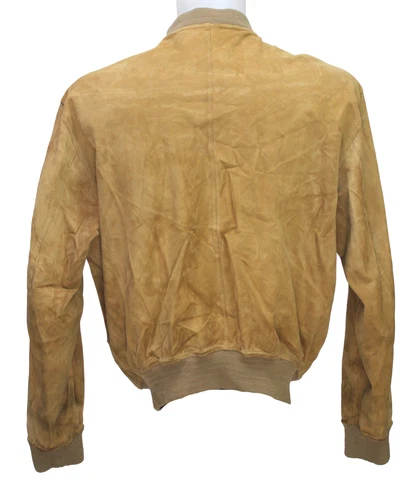Bally of Switzerland Soft Leather Reversible Bomber Jacket Camel Italy Size 40 image 8