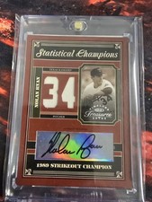 2004 Donruss Timeless Treasures Nolan Ryan Jersey AUTO  01/34 Rangers