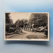 Wimbledon Postkarte London Vororte 1953 Echtfoto Trinity Gardens Musikpavillon