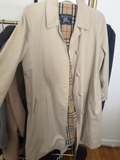 Burberrys Beige Trench Coat Cotton Polyester ...