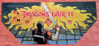 Dragon's Lair II Arcade Logo Control Panel Graphic  NEW Original Construction