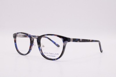 NEW ANN TAYLOR ATP404 C03 BLUE BLACK TORTOISE AUTHENTIC FRAMES EYEGLASSES 47-18