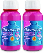 2 x Gaviscon Double Action Liquid Peppermint 150ml