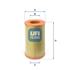 Luftfilter UFI 27.800.00 Filtereinsatz für FIAT DUNA 131 Familiare Panorama 132