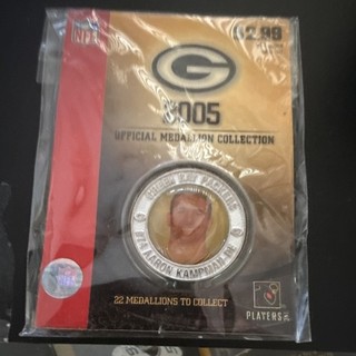 2005 Green Bay Packers T.J. Aaron Kampman DE Official Medallion Coin NFL