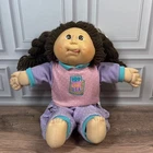 VTG Cabbage Patch Kids Doll 1989 Braids Brown Hair/Eyes Tongue Out O.A.A HM11