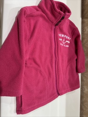 Dimco Apparel Baby Girl Size 24 Months Pink Newport R.I. Full Zip Fleece Jacket