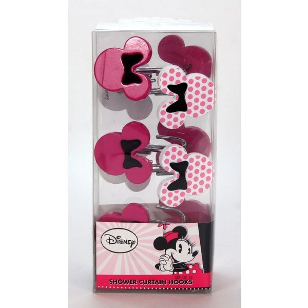 Disney Minnie Mouse Shower Curtain, Pink Minnie Mouse Shower Curtain Set