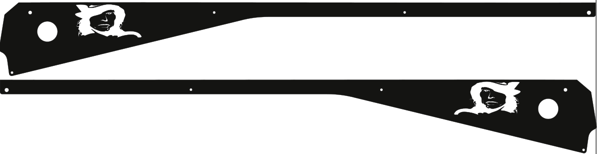 Aerosmith Side Rails Armor Mod for Stern Pinball Machine 2349