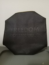 YSL Beaute "Freedom Doesn't Wait" Black and Gold Zipper Make-up Bag