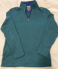 IZOD Mens Pullover Advantage Performance Natural Stretch 1/4 Zip Small