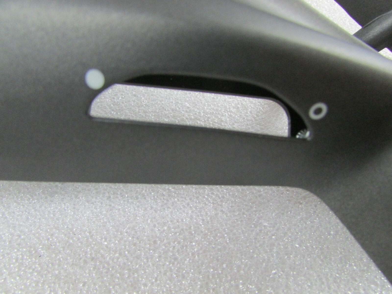 Ferrari 488, LH, Left Center Vent Surround Dash Bezel, Grey, Used, P/N 87843800