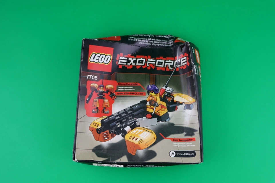LEGO® Exo-Force 7708 Uplink Brand New! Sealed! Damaged Box! Ryo Orange Mech - Image 2 of 4