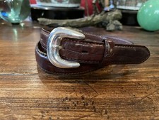 Mexican Sterling Silver Chunky Belt Buckle Nu Faux    Belt 29-31  -1    