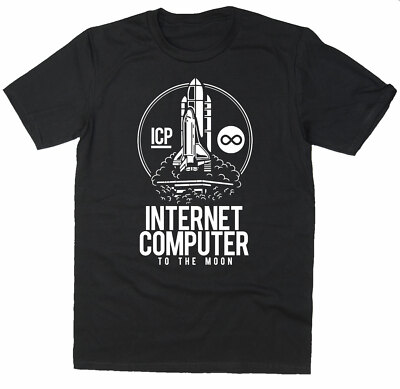 Internet Computer To The Moon T-Shirt - ICP $DOGE Coin Krypto - 6 Farben