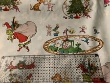 Dr. Seuss How the Grinch Stole Christmas cotton quilt fabric 1/4 yd 9 x44