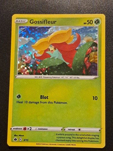 Pokemon Card Gossifleur 3 15 McDonald s 2022 Promo Holo EBay