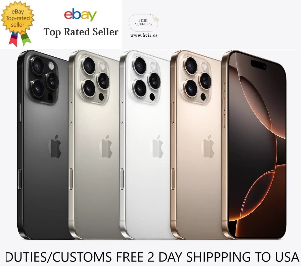 Apple iPhone 16 Pro Max - 512 GB - Desert Titanium (Unlocked