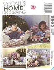 McCall’s Home Decorating Kid Children’s Chair Pattern 9665 Uncut