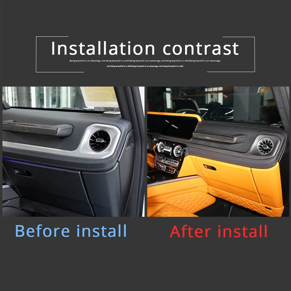 Salpicadero de fibra de carbono Mattle ventilación de salida de aire para Mercedes-Benz Clase G 19-20 Foto 2 de 4