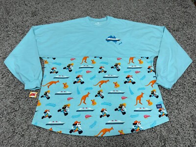 NEW Disney Cruise Line Spirit Jersey 2XL XXL Blue Mickey Minnie