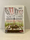 Solitaire & Mahjong - Nintendo Wii COMPLETE MANUAL VG FREE S/H
