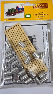 Proses HO Scale Oil Barrels / Drums - 24 Drums - HL-K-07