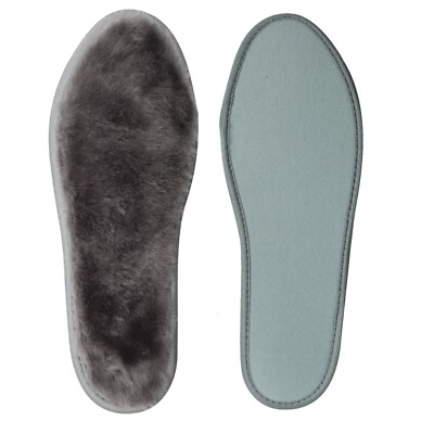 Knixmax Sheepskin Insoles Winter Boot Inserts Men Women Shoes Inserts Wool Pads