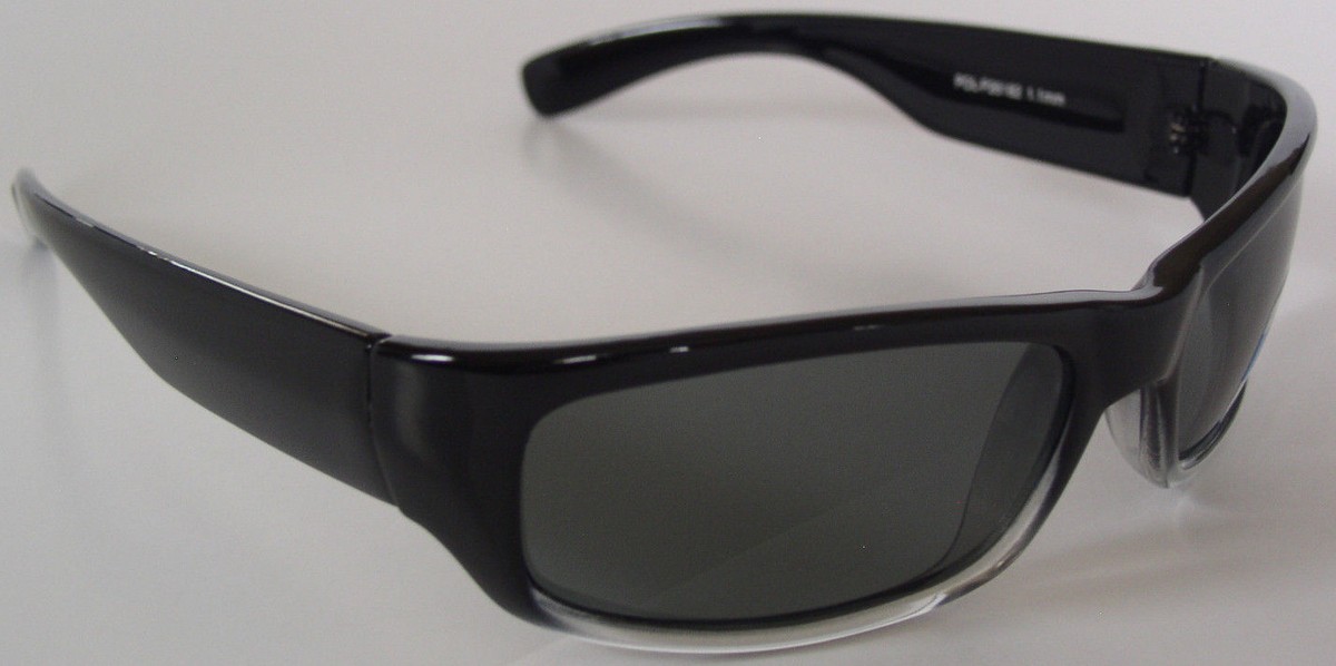 Lunettes De Soleil Sport Design P26182 - Verres Polarisés Gris, Monture Noir Clair, Neuves Avec étiquettes