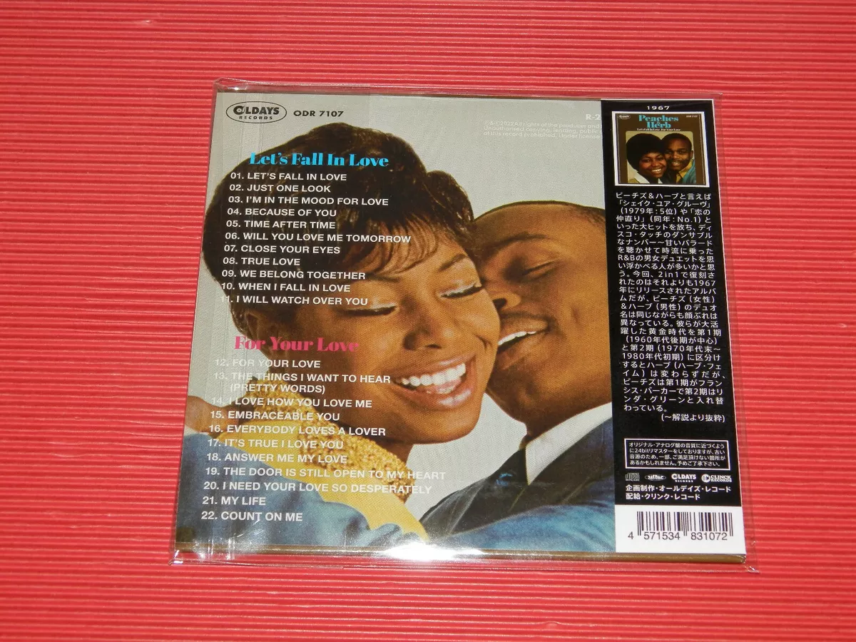 4BT Peaches & Herb Let's Fall In Love + For Your Love JAPAN MINI