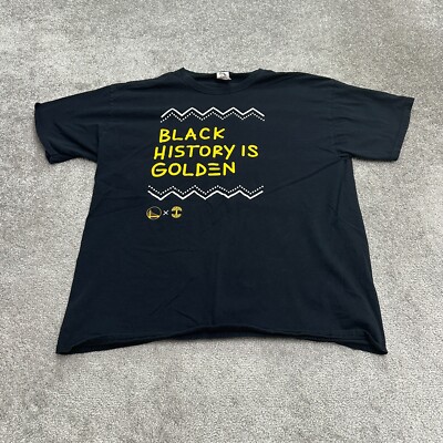 Fruit Of the Loom Golden State Warriors Black History Month T-Shirt Mens XL NBA