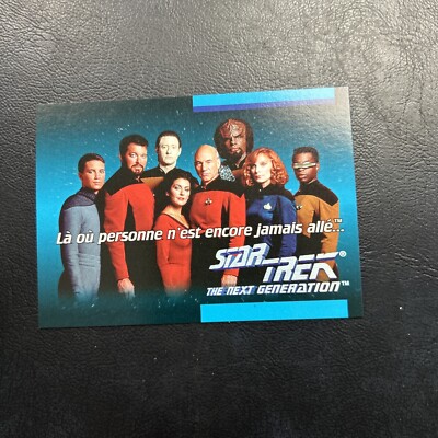 Jb101d Star Trek The Next Generation 1992 #01d French forecast crew picture titl