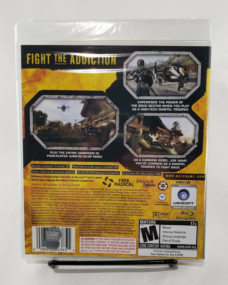 Haze PS3 Sony Playstation New Factory Sealed M-rated Ubisoft - Image 2 of 4