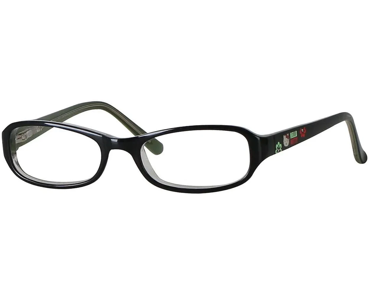 Hello Kitty HK242 3 Black Rectangular Plastic Kid Frame 47 17 135 Sanrio Co. SD