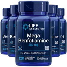 Mega Benfotiamine 250mg Life Extension 5X120 caps
