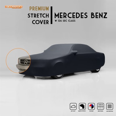 Premium Passgenau Stretch Car Cover Indoor Mercedes Benz W126 C126 SEC Klasse