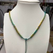 High end hand woven 8-strand multi-color necklace rope