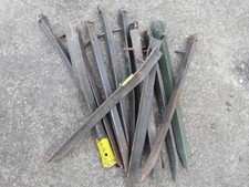 10 Bundeswehr Bw Zeltheringe Heringe Zeltppflöcke 35cm lang oliv B-Ware