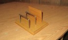 1985- ENESCO WOODEN LETTER HOLDER-OLD ROADSTER CAR DISPLAYED — photo 2