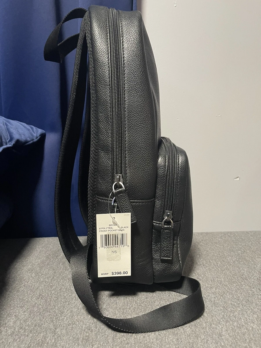 Michael kors mens bryant hotsell leather backpack
