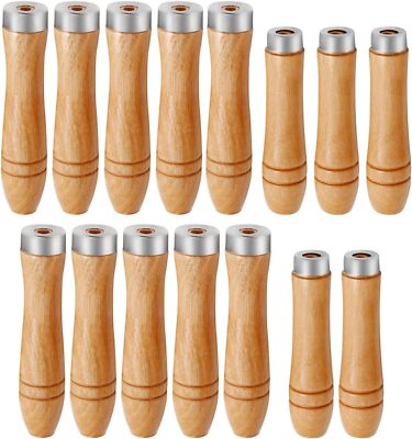 Wood File 15pcs Wooden File Special Handle Burr Free Steel File Round Hole Sm...