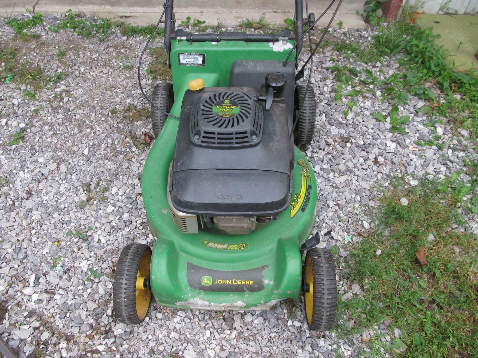 PUSH BEHIND JOHN DEERE JX75 LAWN MOWER HANDLE BRACE/SUPPORT. eBay