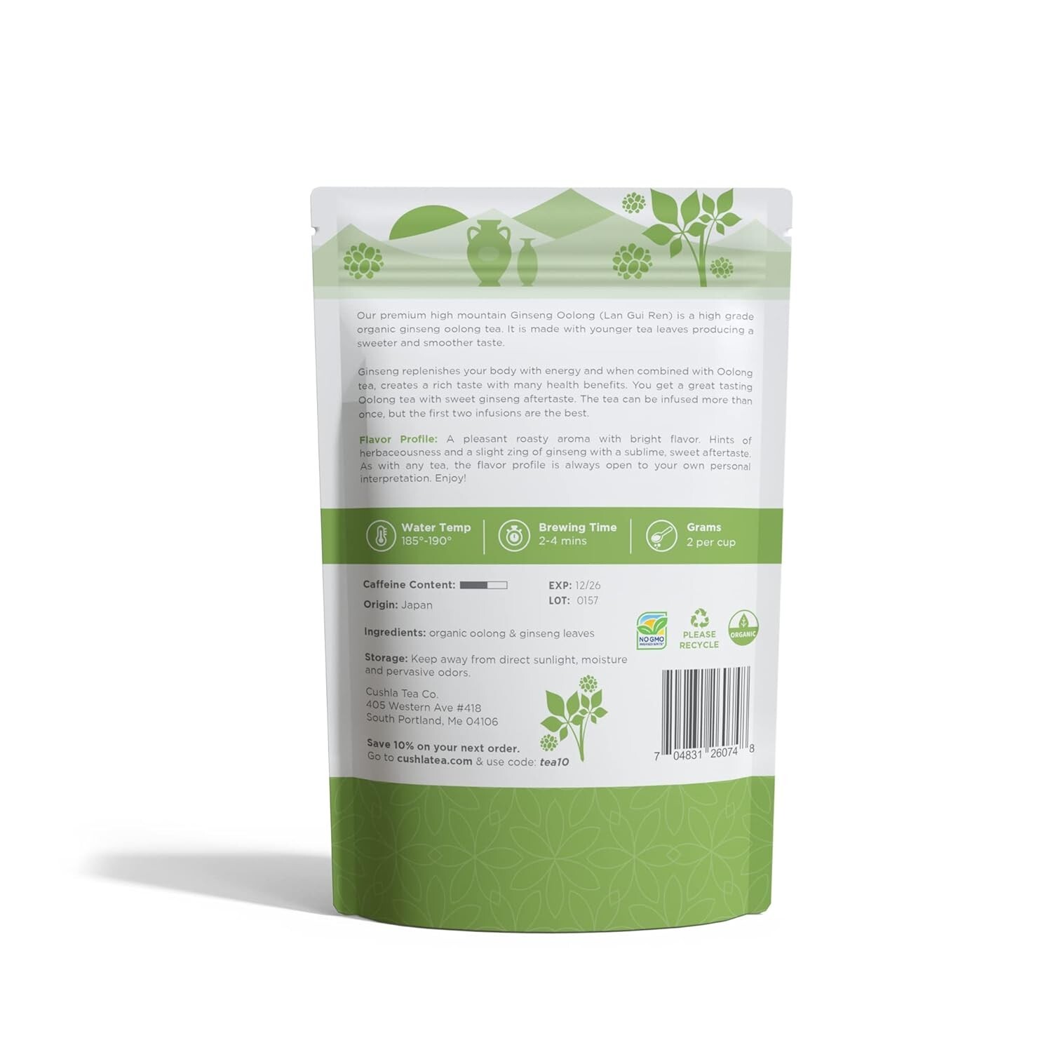 Ginseng Oolong Tea - Lan Gui Ren Tea - High Mountain Ren Shen Loose Leaf Tea