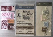 Paper House Prod./Sticko Fabric Embellishment Lot Cloth Canvas Knit Twill CK OK