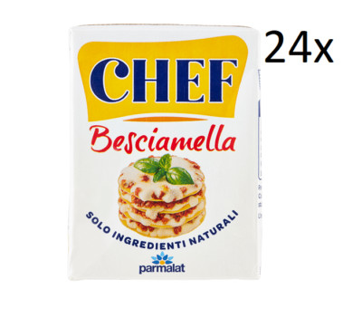 24x Parmalat Chef Besciamella Klassisches Bechamel Sauce zum Kochen 200ml